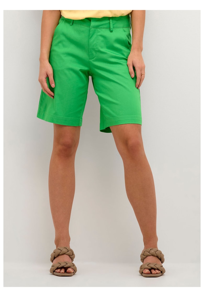 Pantaloni dama - 302185399 - Poliester - Verde