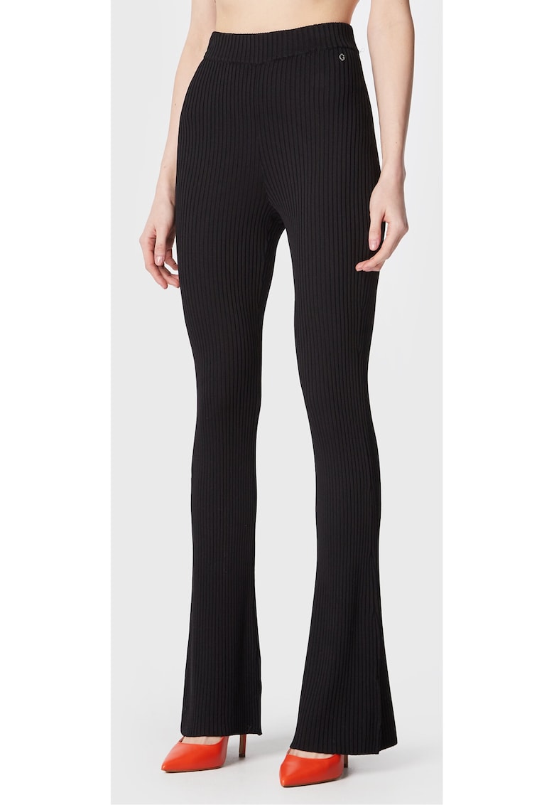 Pantaloni dama - 302098125 - Viscoza - Negru