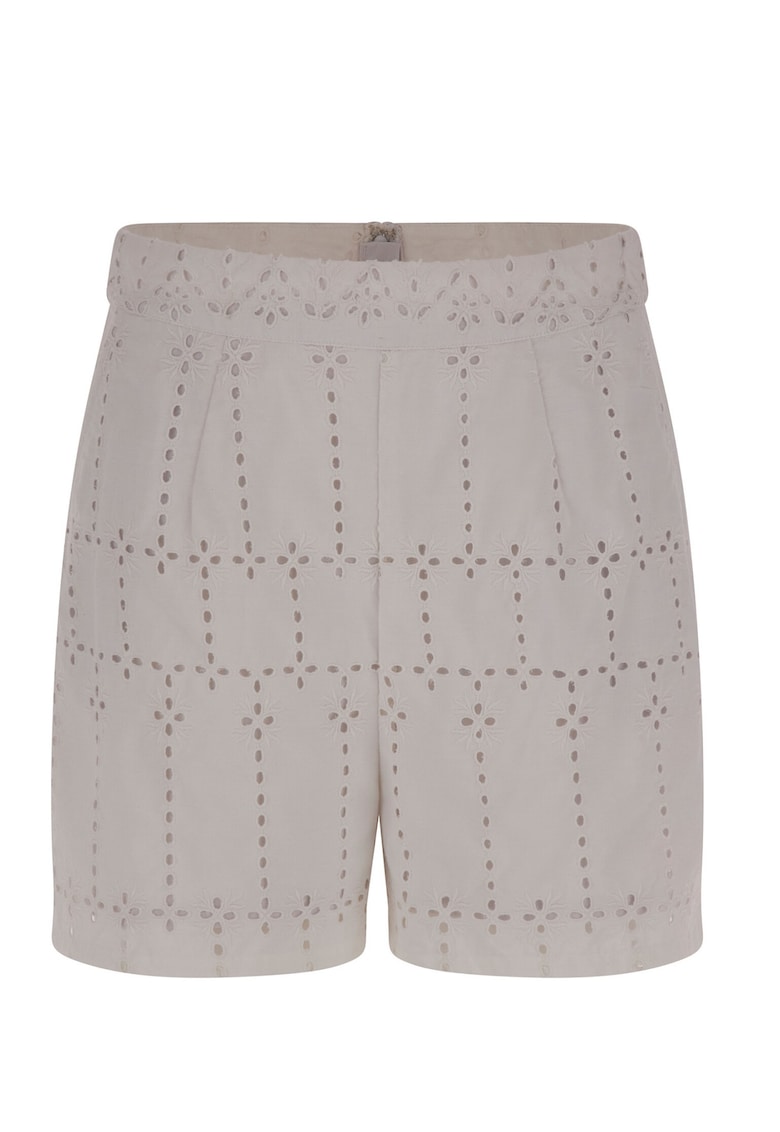 Pantaloni dama - 302204830 - Poliester - Alb