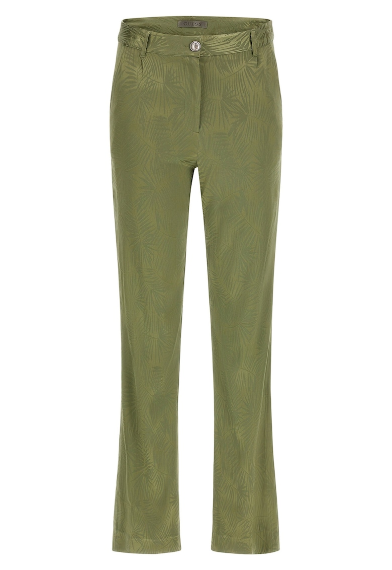 Pantaloni dama - 302204373 - Viscoza - Verde