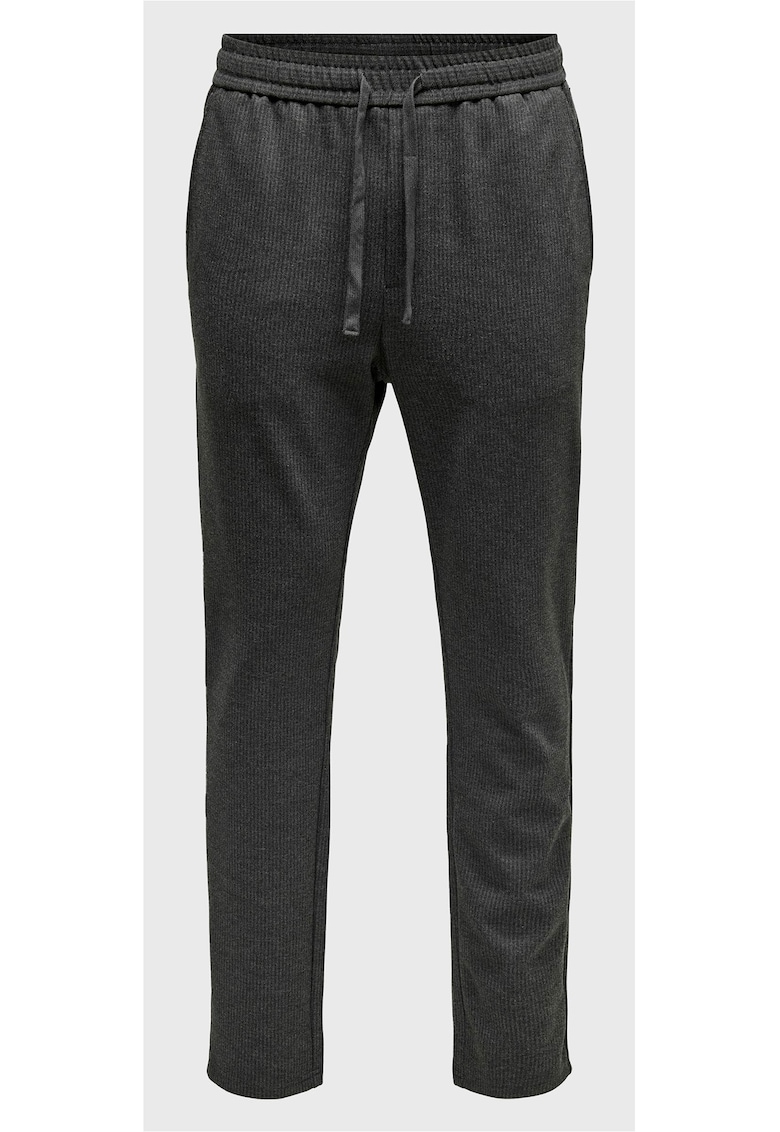 Pantaloni barbati - Viscoza - Negru