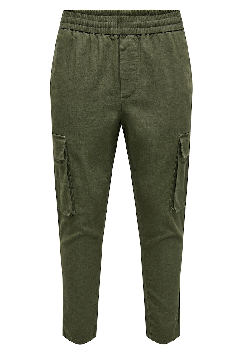 Pantaloni barbati - In/Bumbac - Verde