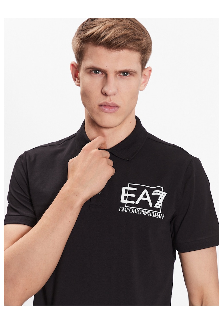 Tricou polo barbati - EA7 Emporio Armani - Bumbac