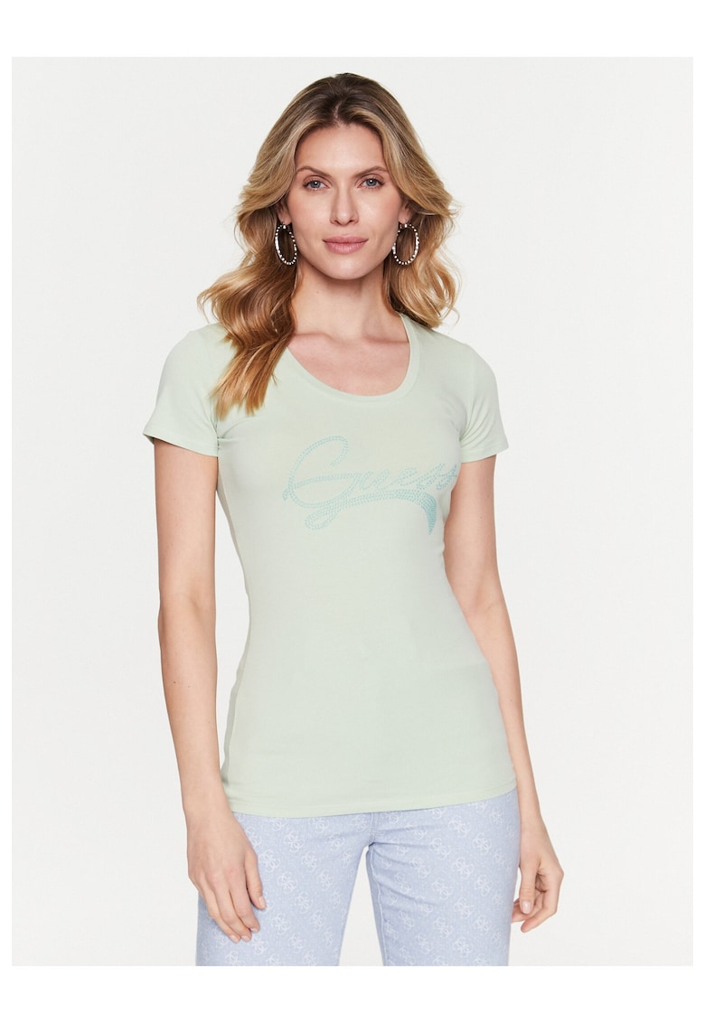 Tricou dama - 302100873 - Bumbac - Verde