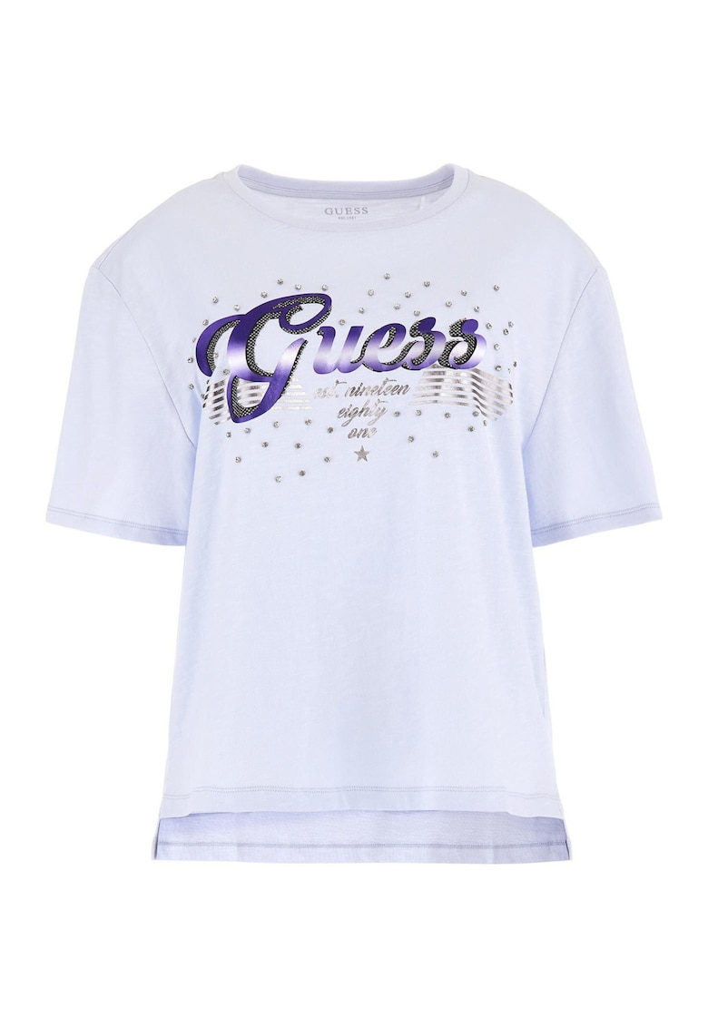 Tricou dama - 302205950 - Bumbac - Albastru