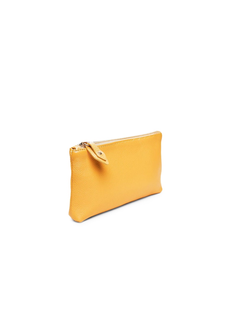 Portfard piele - St. Ives - galben - 20 x 3 x 12 cm