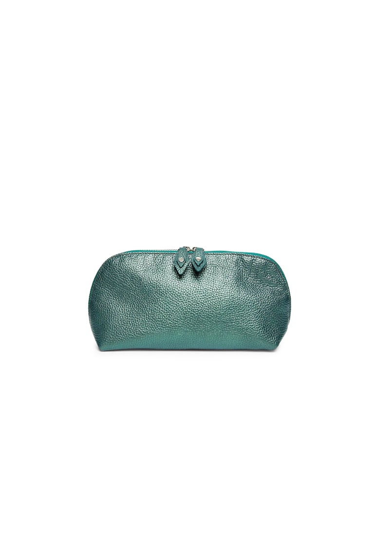 Portfard piele - St. Tropez - verde sidef - 23 x 8 x 14 cm