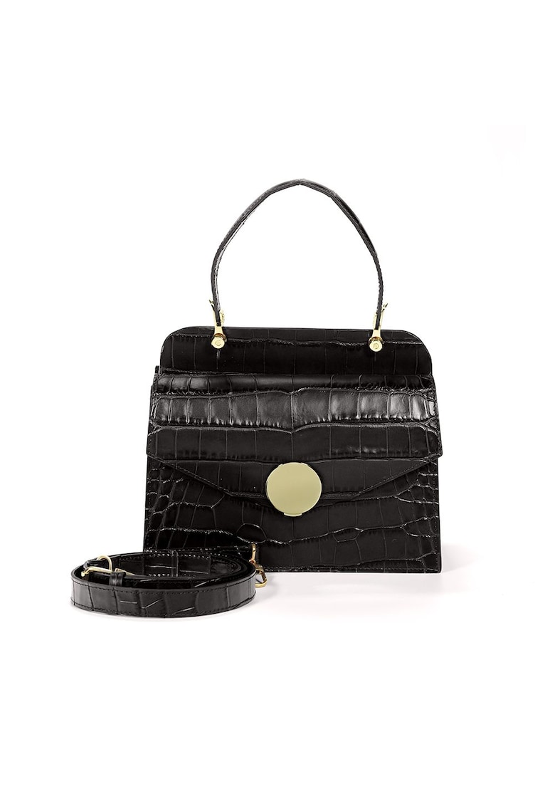 Geanta dama piele - Felicia - 26 x 12 x 20 - Negru