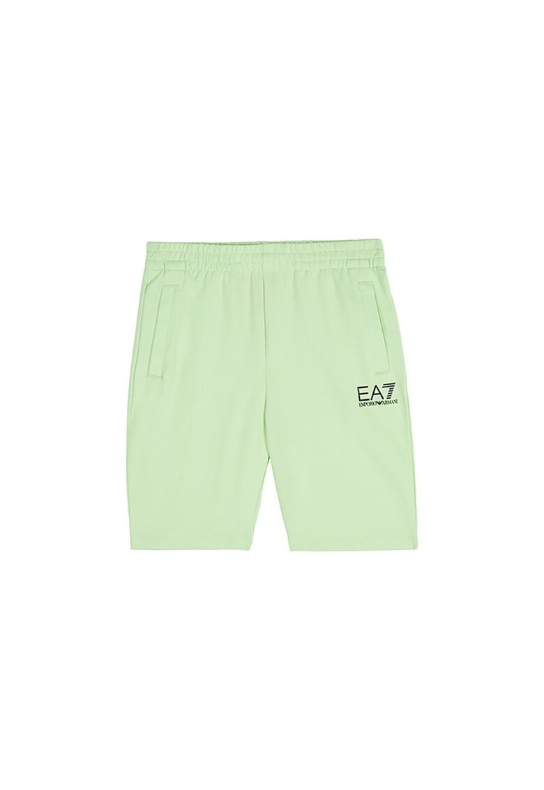 Pantaloni scurti copii - EA7 Emporio Armani - Bumbac - Verde