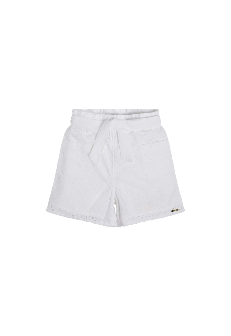 Pantaloni scurti copii - Bumbac - Alb - Alb