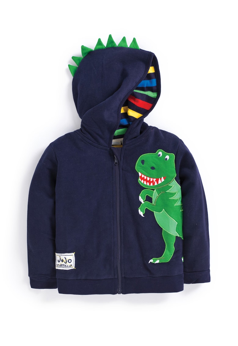 Hanorac bleumarin cu design T-rex