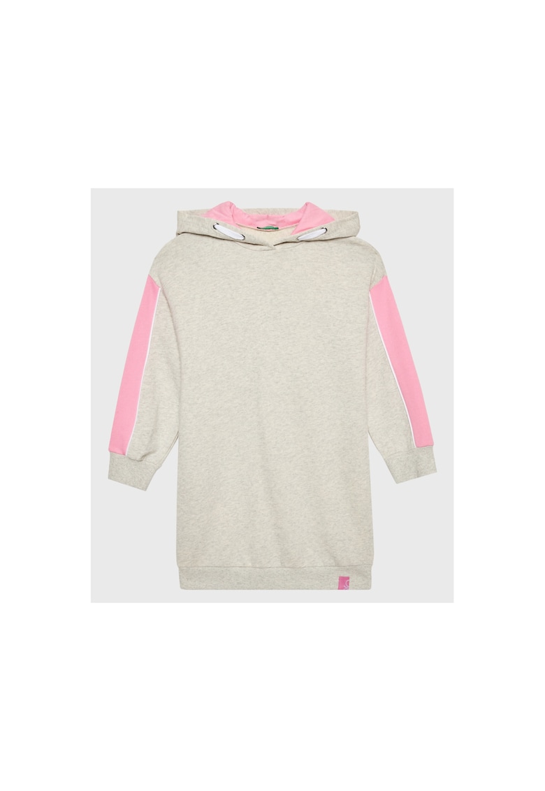 Rochie fetite - 301771968 - Bumbac - Gri Rochie fetite - 301771968 - Bumbac - Gri