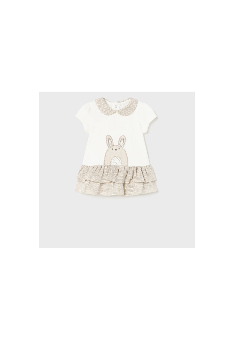 Rochie fetite - 301829324 - Bumbac - Bej - Bej