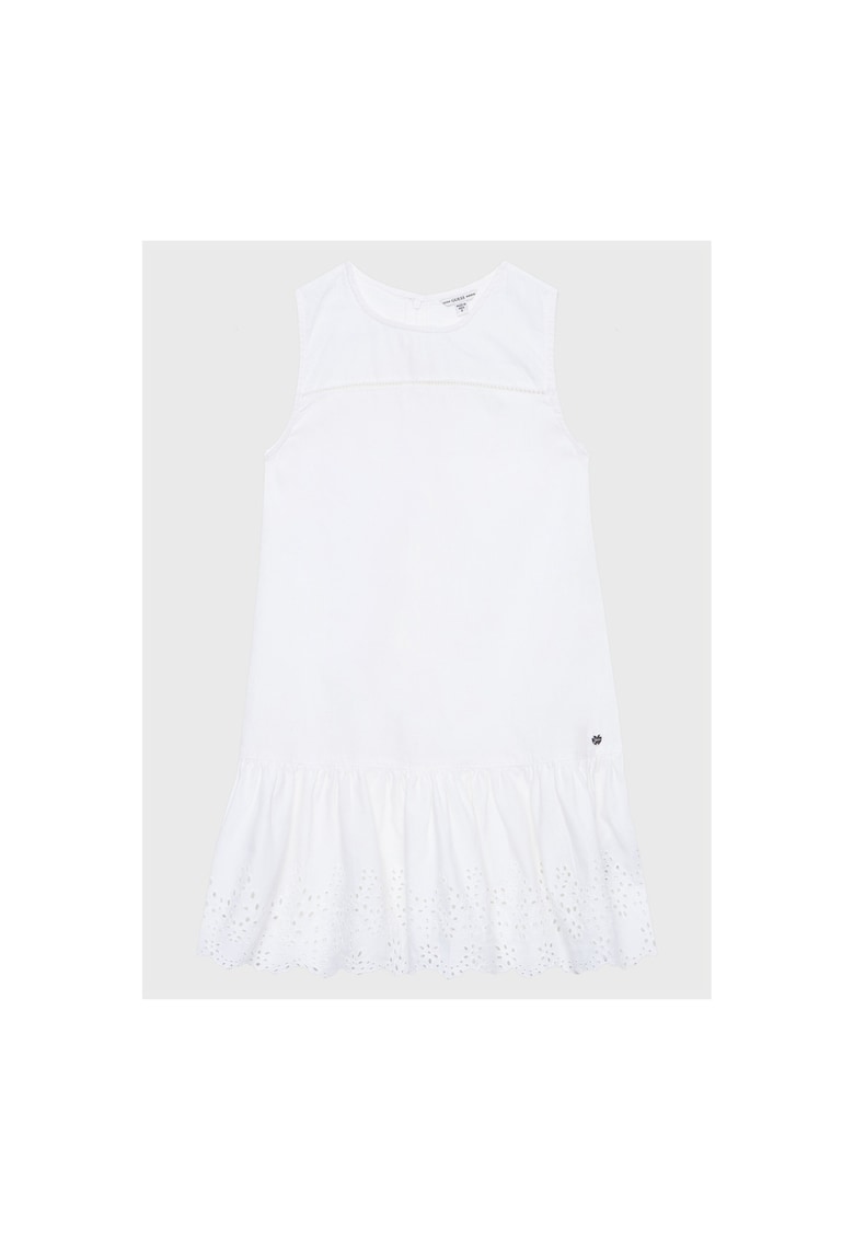 Rochie fete - In/Bumbac - Alb