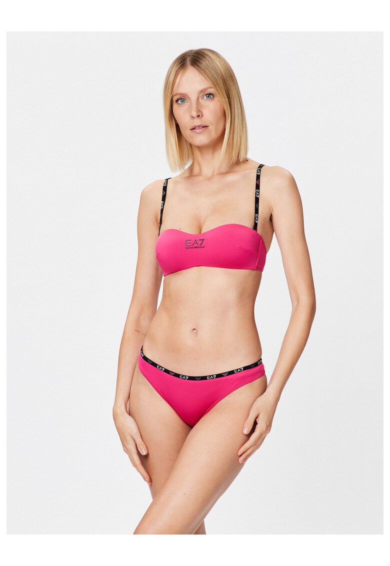 Bikini pentru plaja dama - Emporio Armani - Poliester - Roz