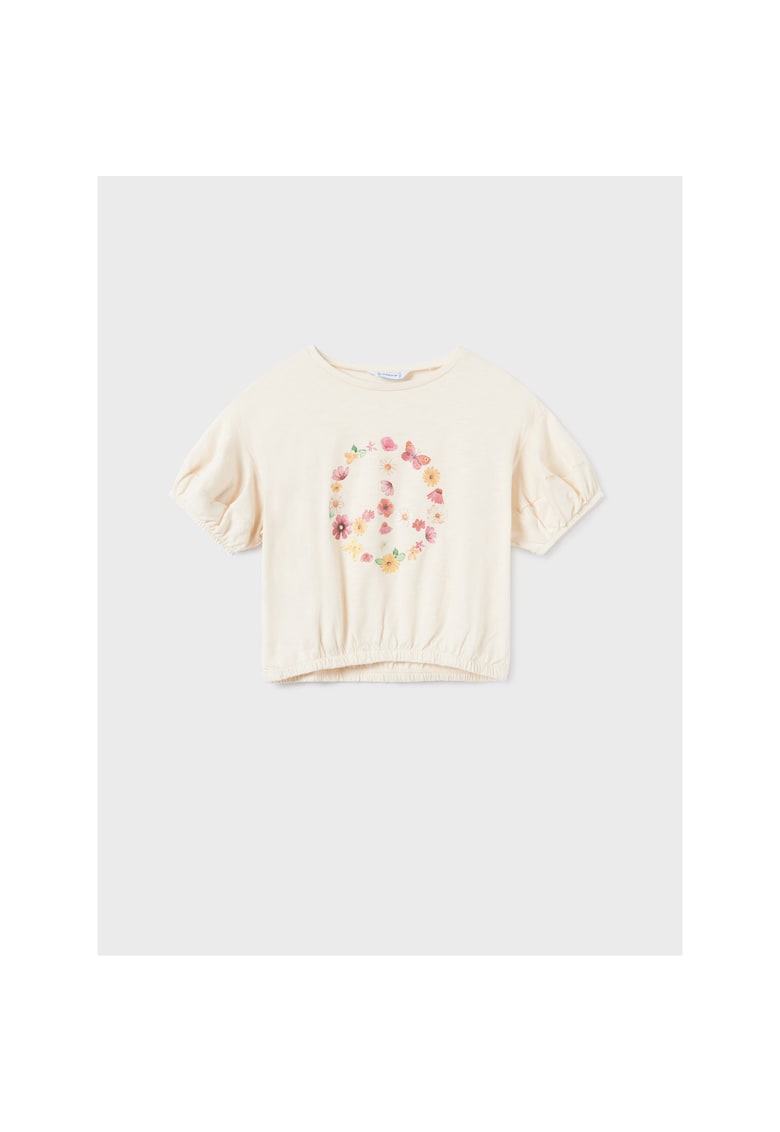 Tricou copii - Bumbac - Bej