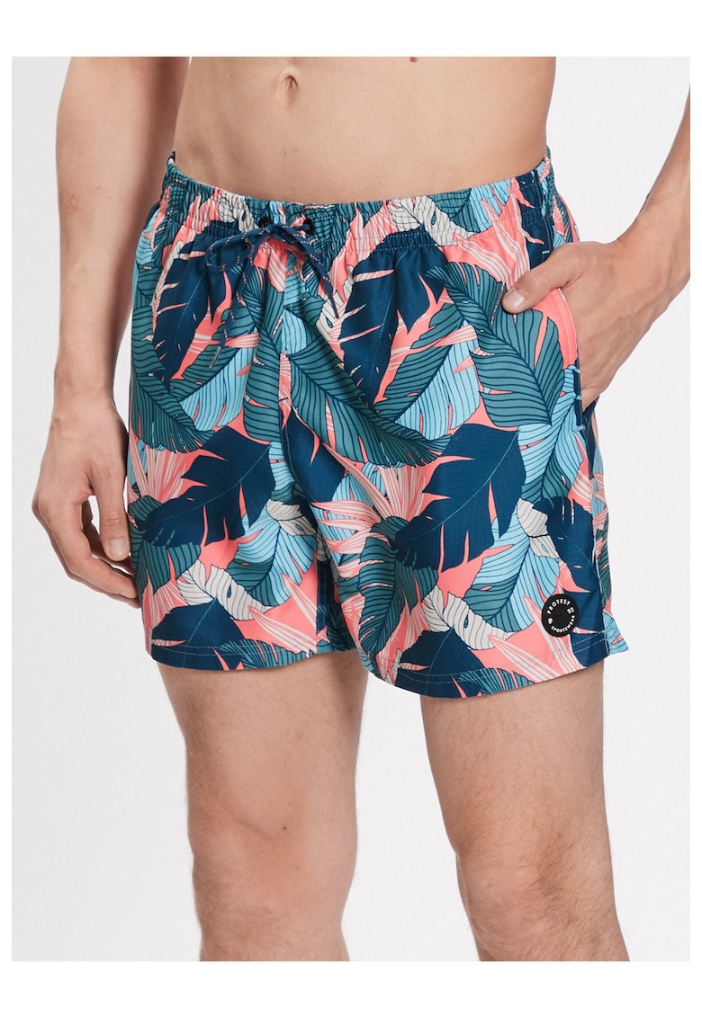 Pantaloni scurti de baie barbati - Poliester - Verde