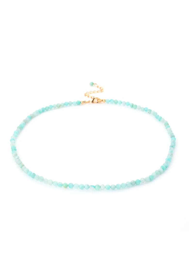 Colier choker Minis - din pietre semipretioase de - Albastru aquamarin
