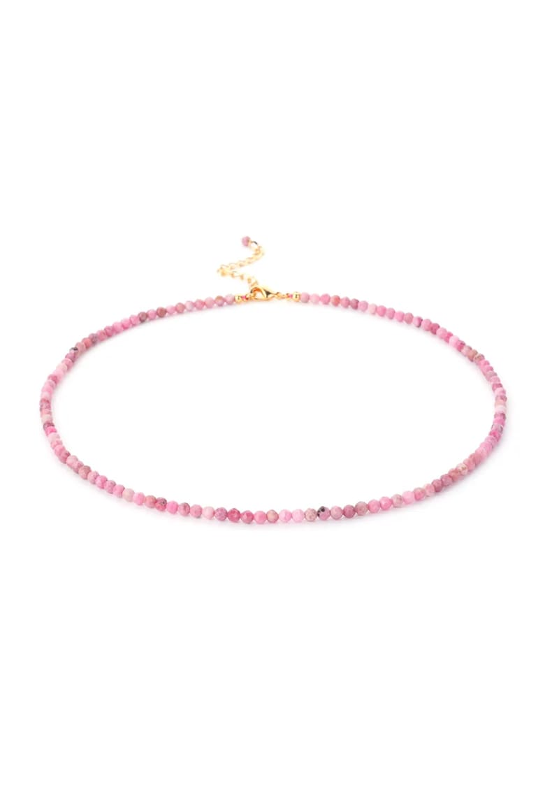 Colier choker Minis - din pietre semipretioase de - Roz
