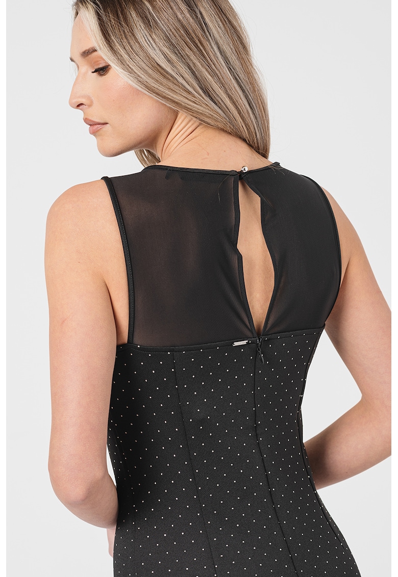 Rochie fara maneci - cu segment de plasa