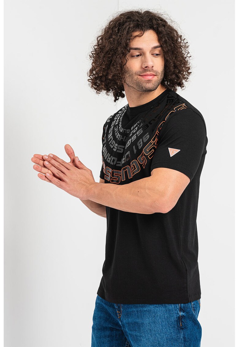 Tricou din amestec de modal cu logo