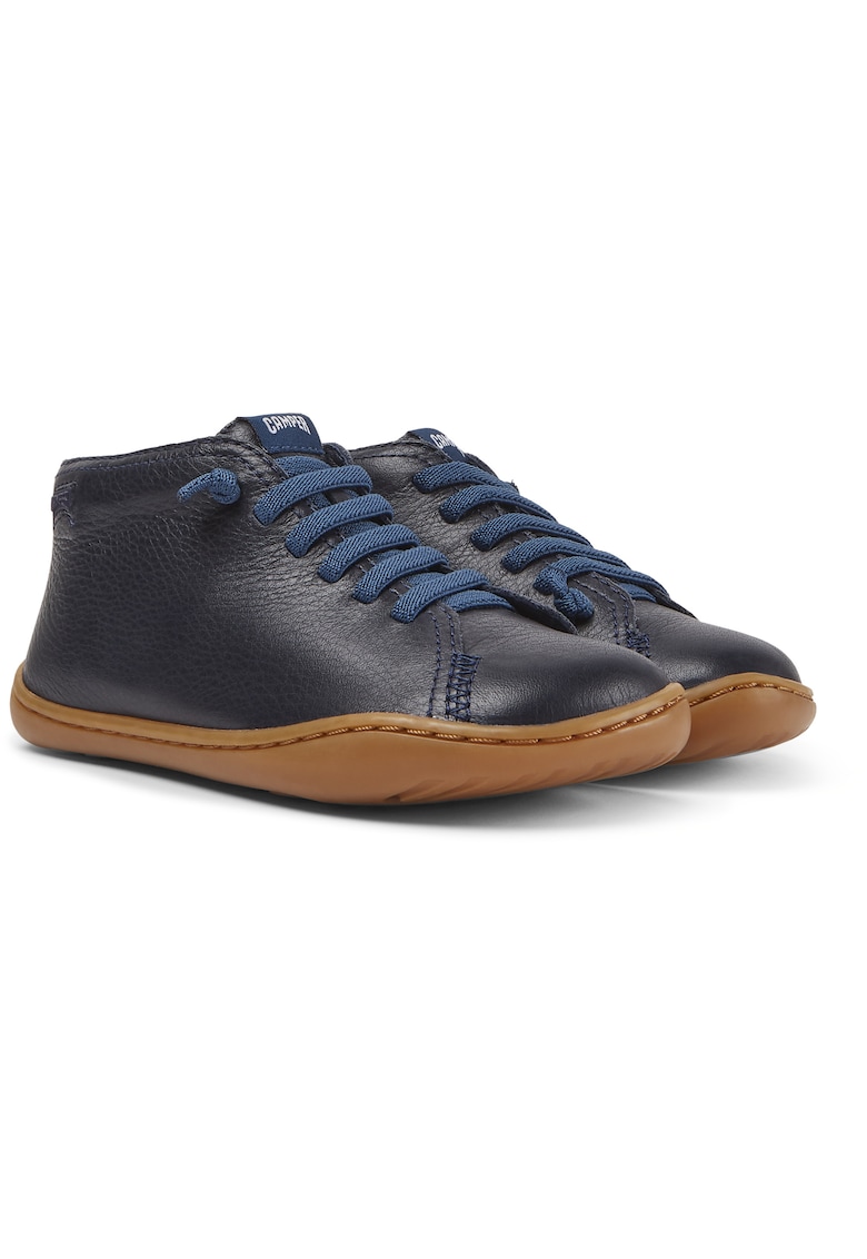 Pantofi de piele cu sireturi contrastante peu cami 253