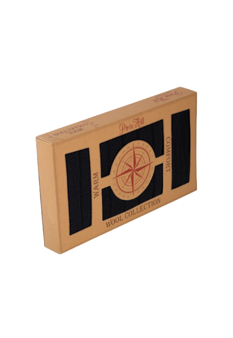 Sosete Merino & fular Black