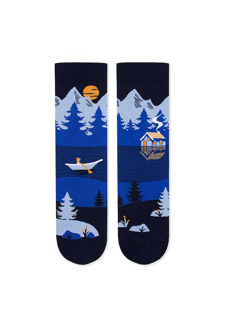 Sosete bumbac Arty Socks Peisaj Montan Albastru Sosete bumbac Arty Socks Peisaj Montan Albastru