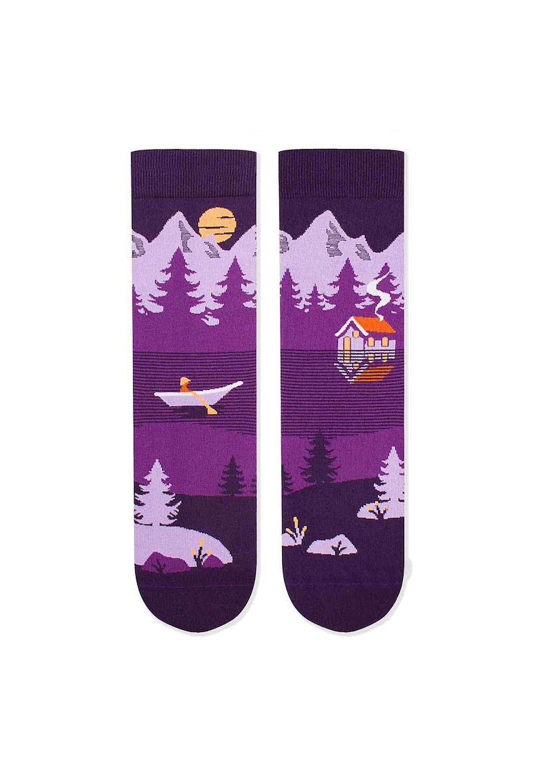 Sosete bumbac Arty Socks Peisaj Montan Violet Sosete bumbac Arty Socks Peisaj Montan Violet