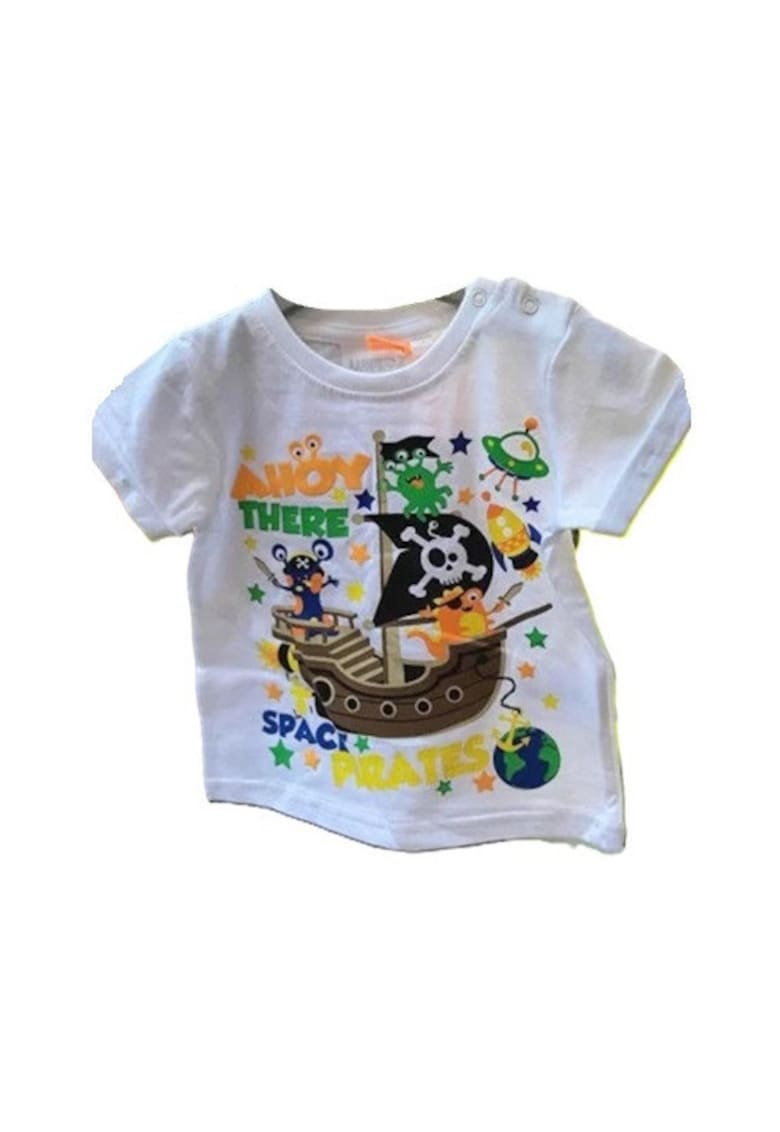 Tricou Model Space Pirates - Bumbac - Baieti - Maneca scurta - Multicolor