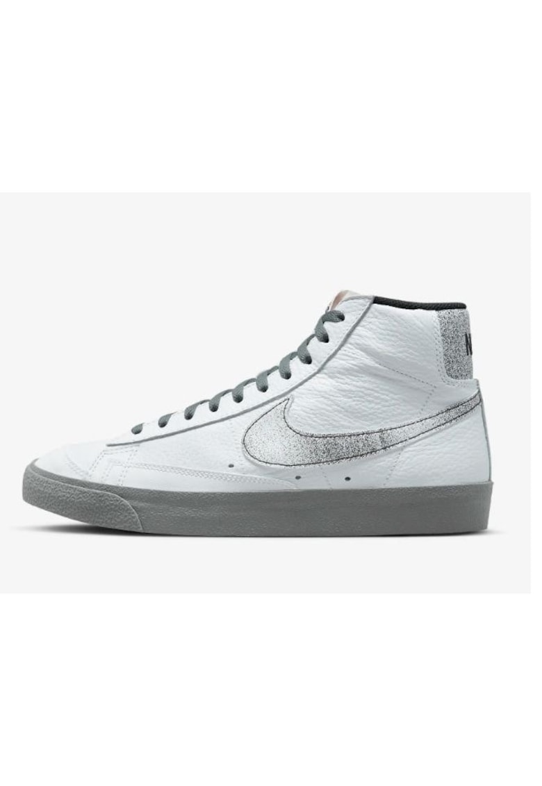 Pantofi sport barbati - Piele - Alb/ Argintiu - 65484