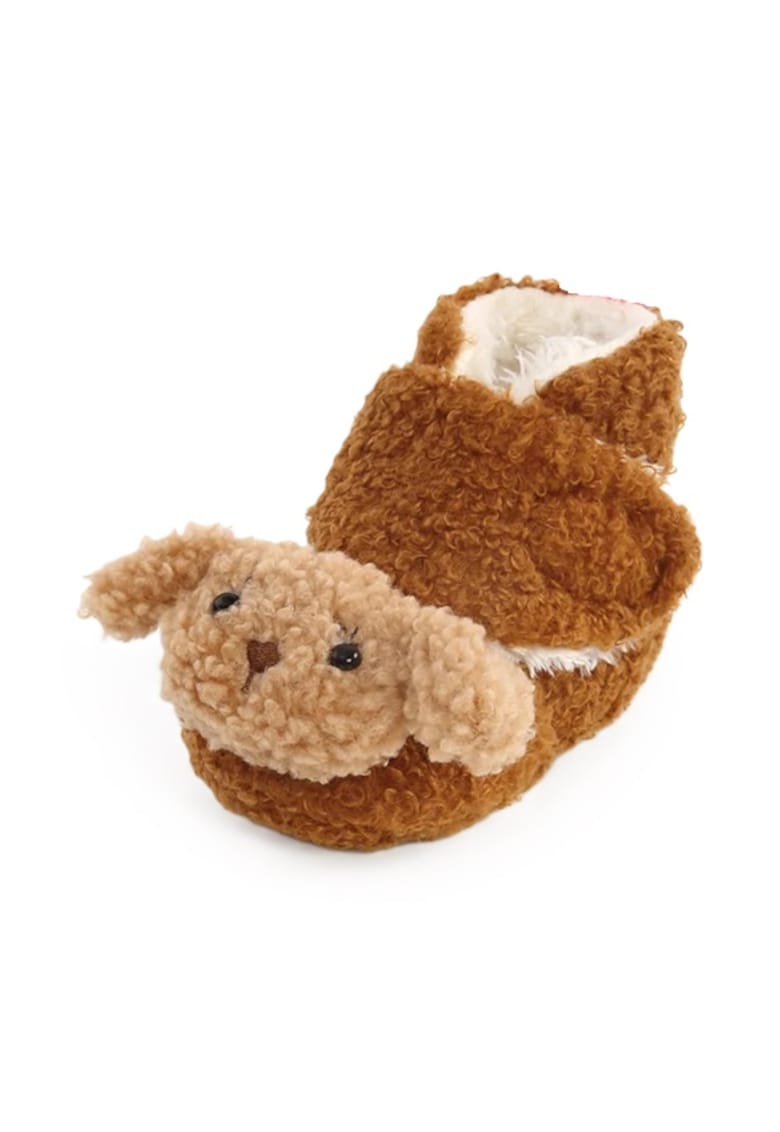 Cizme Imblanite - Model Oita - Peste glezna - Fete - Velcro - Maro