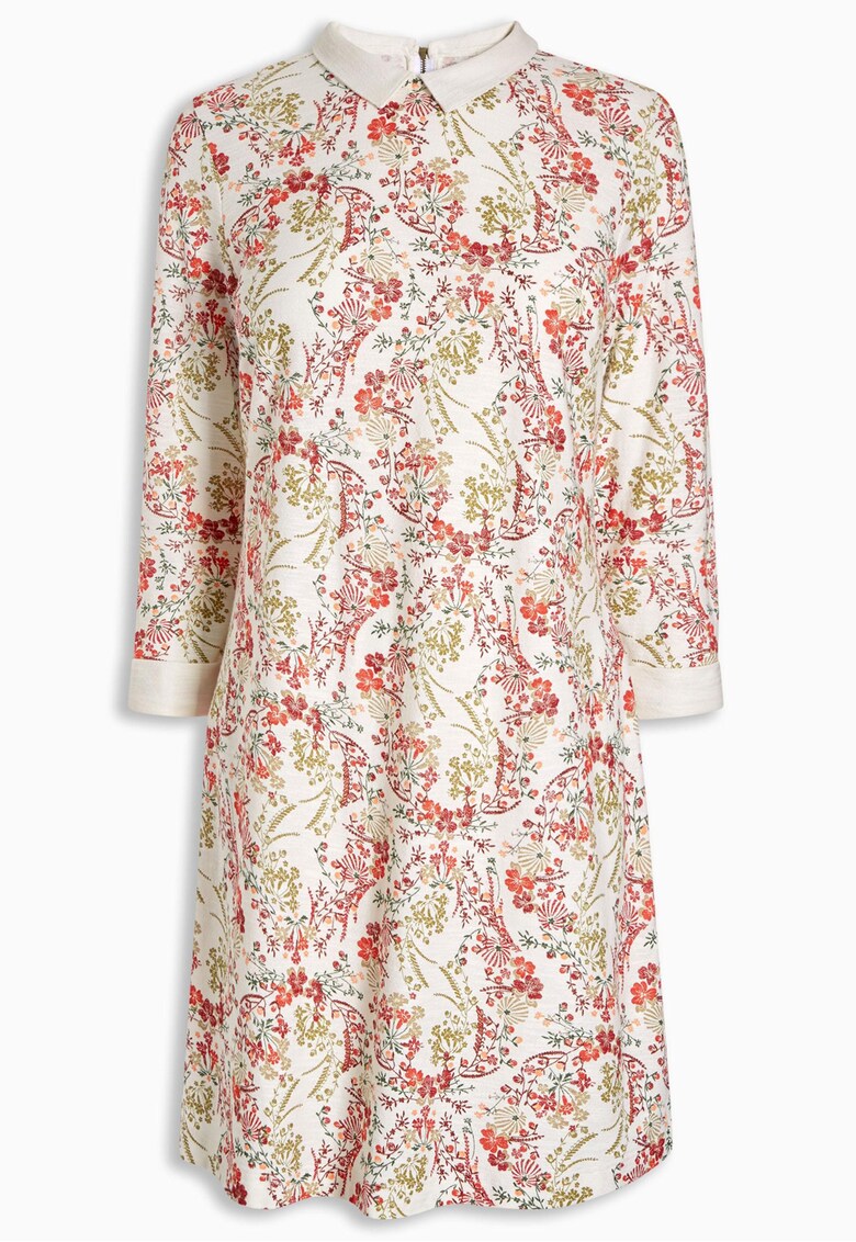 Rochie evazata cu model floral