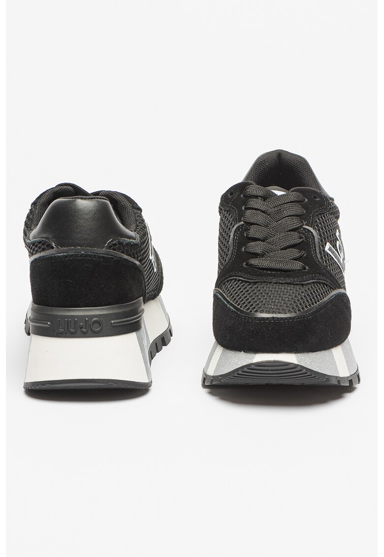 Pantofi sport cu insertii din piele intoarsa Amazing 25