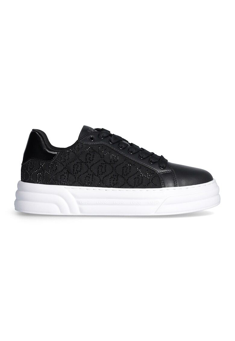 Pantofi sport low-cut cu aplicatii cu strasuri