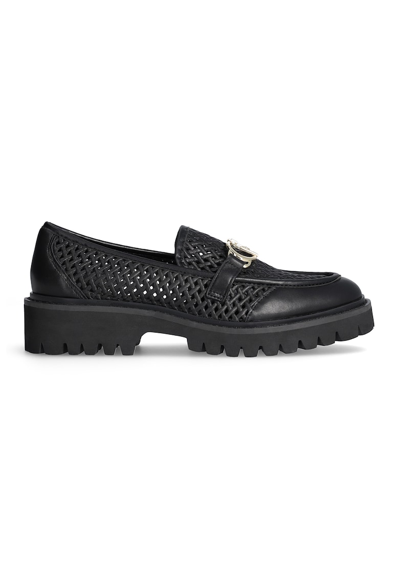 Pantofi loafer de piele cu perforatii