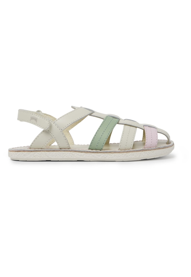 Sandale fisherman de piele Miko 717 - Alb