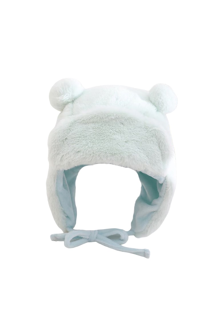 Caciula pentru copii - model cu urechiuse si prindere reglabila - usor elastica la spate - tematica I’m a fluffy bear - 3 – 6 ani - EFAYN