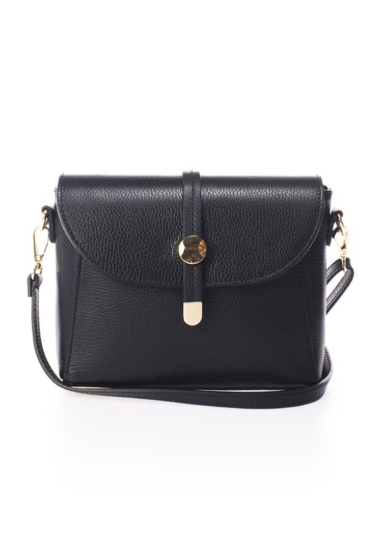 Geanta crossbody din piele cu bareta detasabila Geanta crossbody din piele cu bareta detasabila