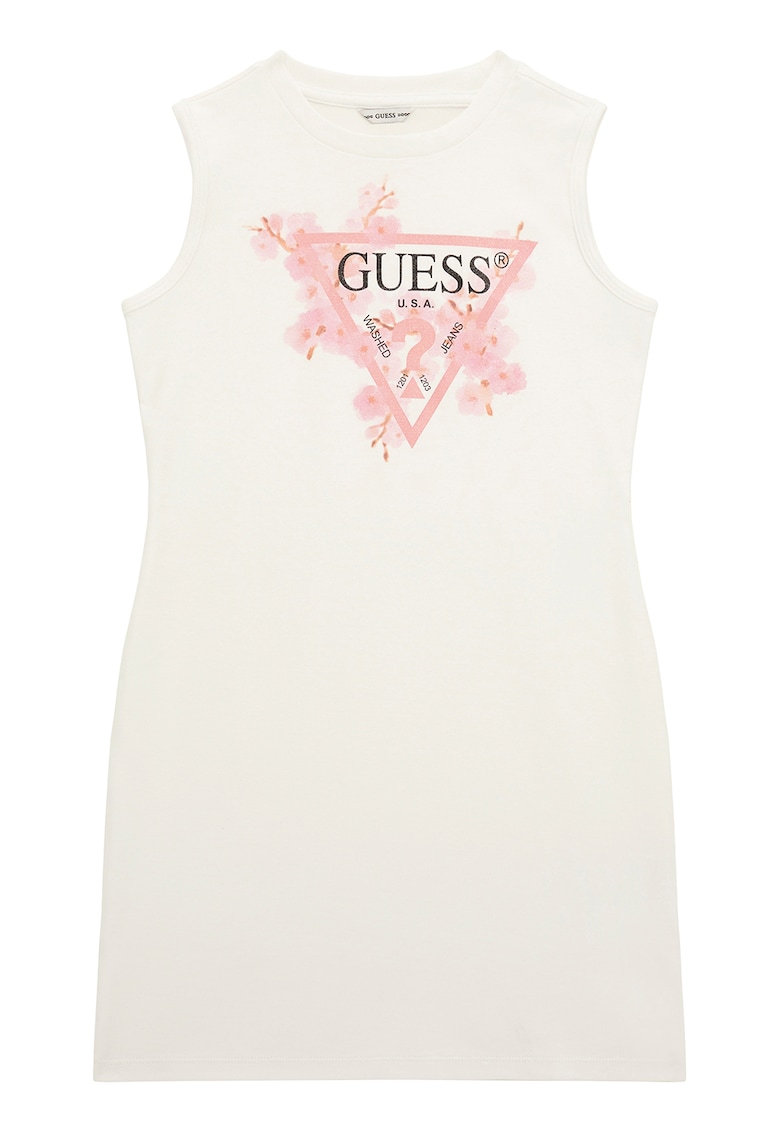 Rochie cu imprimeu logo - fara maneci