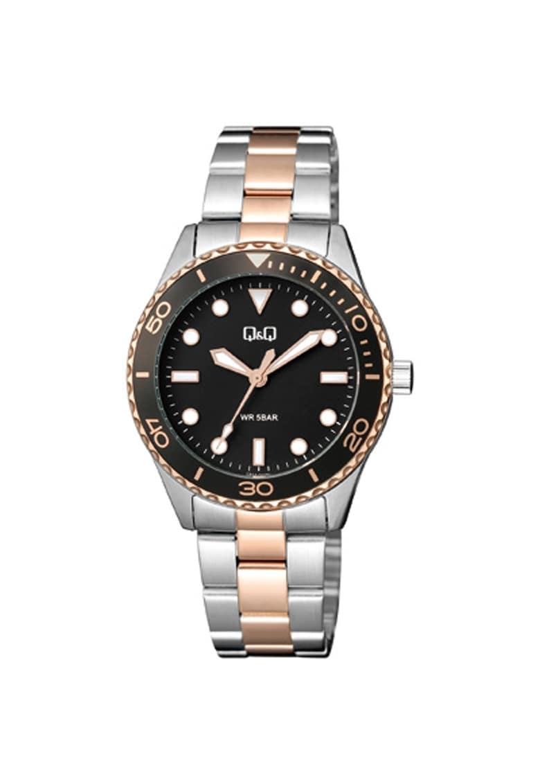 Ceas dama Q55A-002PY Quartz Argintiu - Rose gold