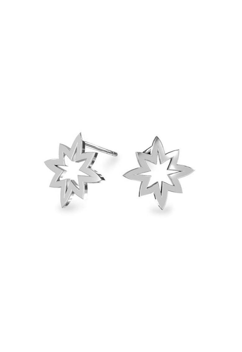 Cercei Argint 925 placat cu rodiu Stea-Star 13mm Surub Cercei Argint 925 placat cu rodiu Stea-Star 13mm Surub