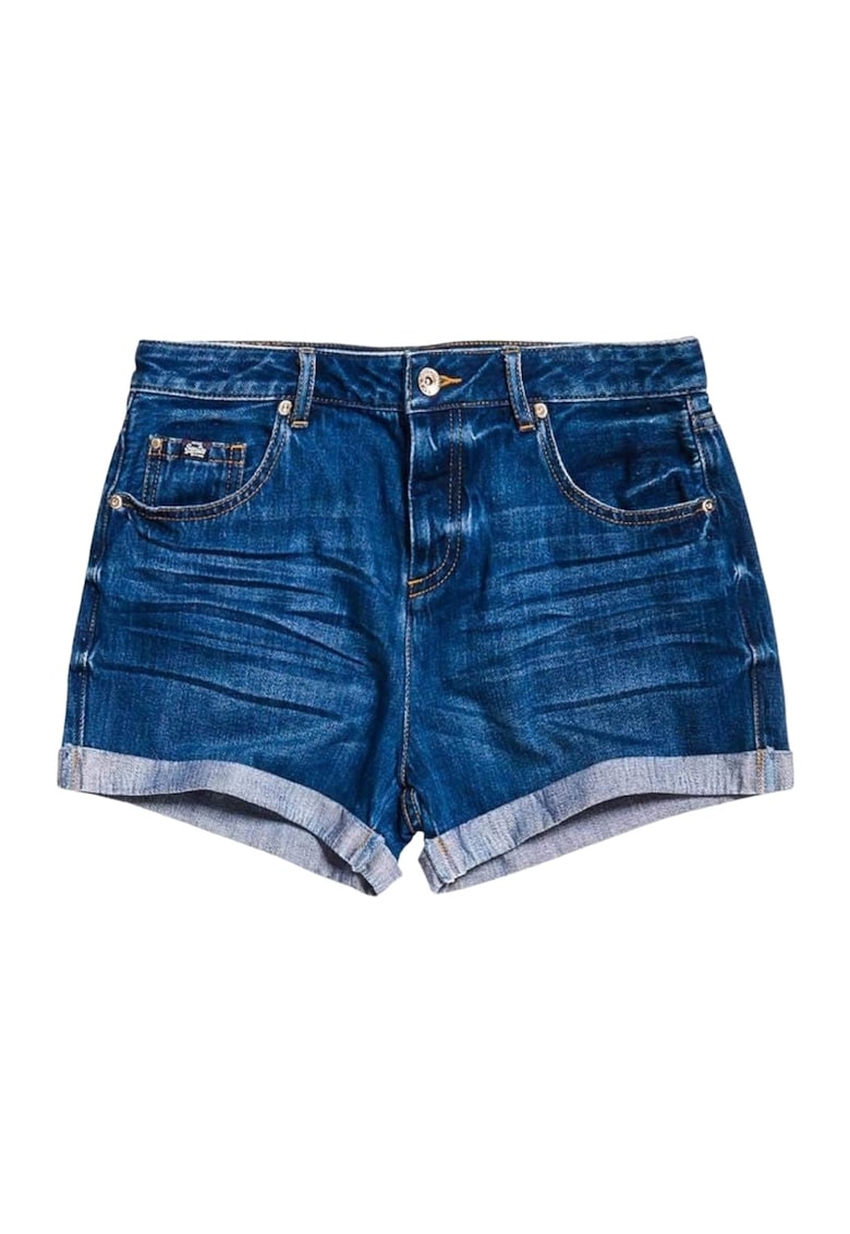 Pantaloni scurti dama - Superdry - Bumbac - Bleumarin - W27