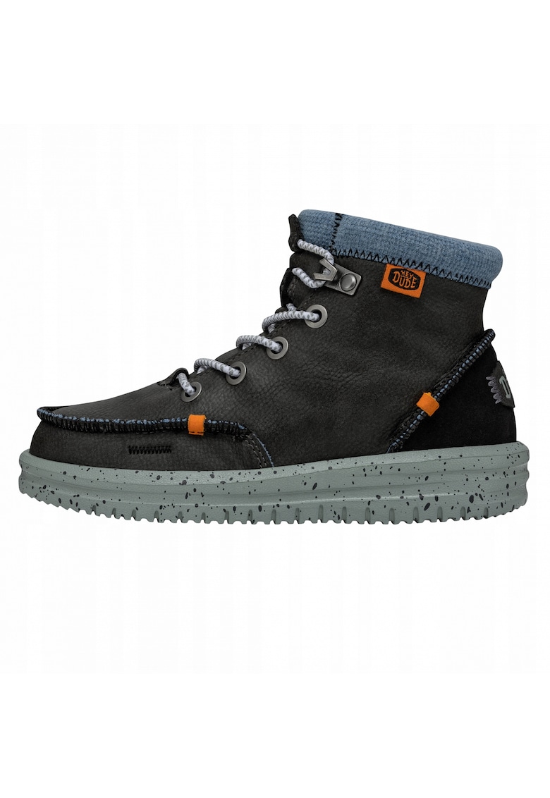 Cizme de iarna din piele pentru Copii - Bradley Boot Leather - Negru