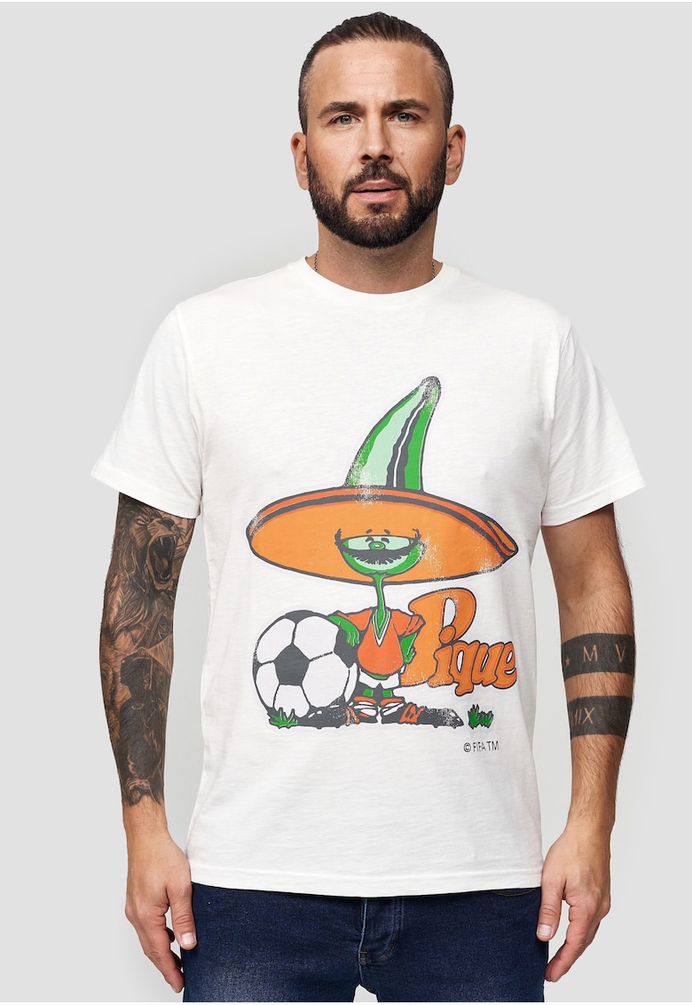 Tricou din bumbac cu imprimeu grafic FIFA World Cup 1986 Mascot 3283