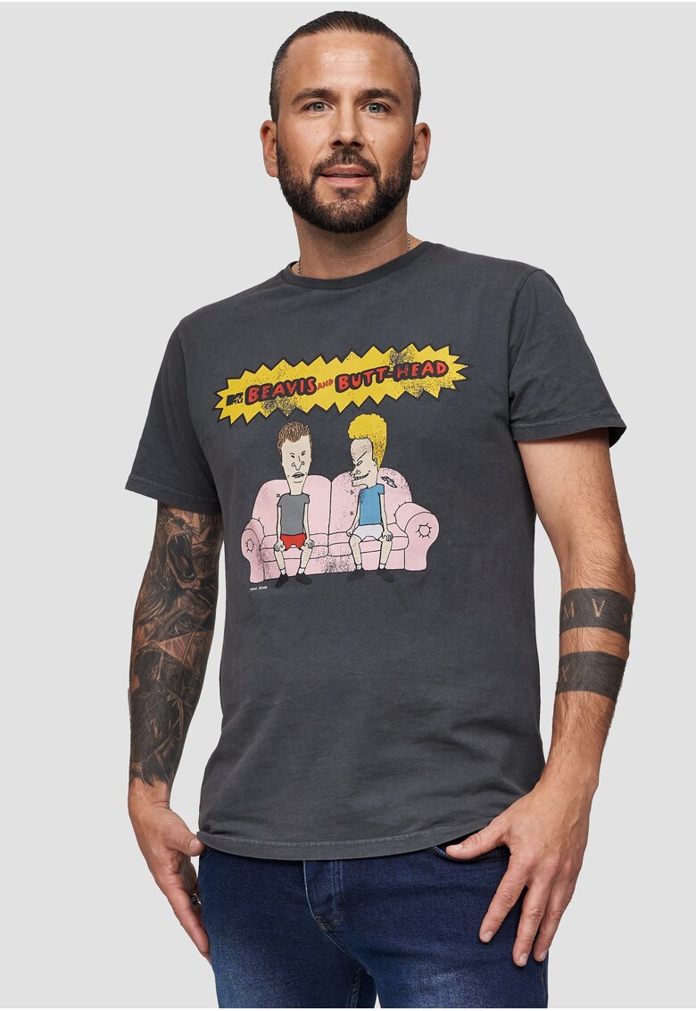 Tricou cu imprimeu cu desene animate beavis and butthead 3303