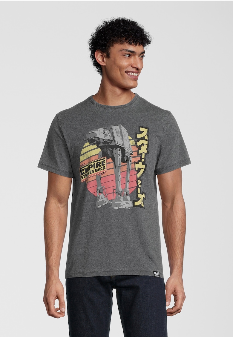 Tricou cu decolteu la baza gatului Star Wars Empire Strikes Back Retro AT-AT 4715