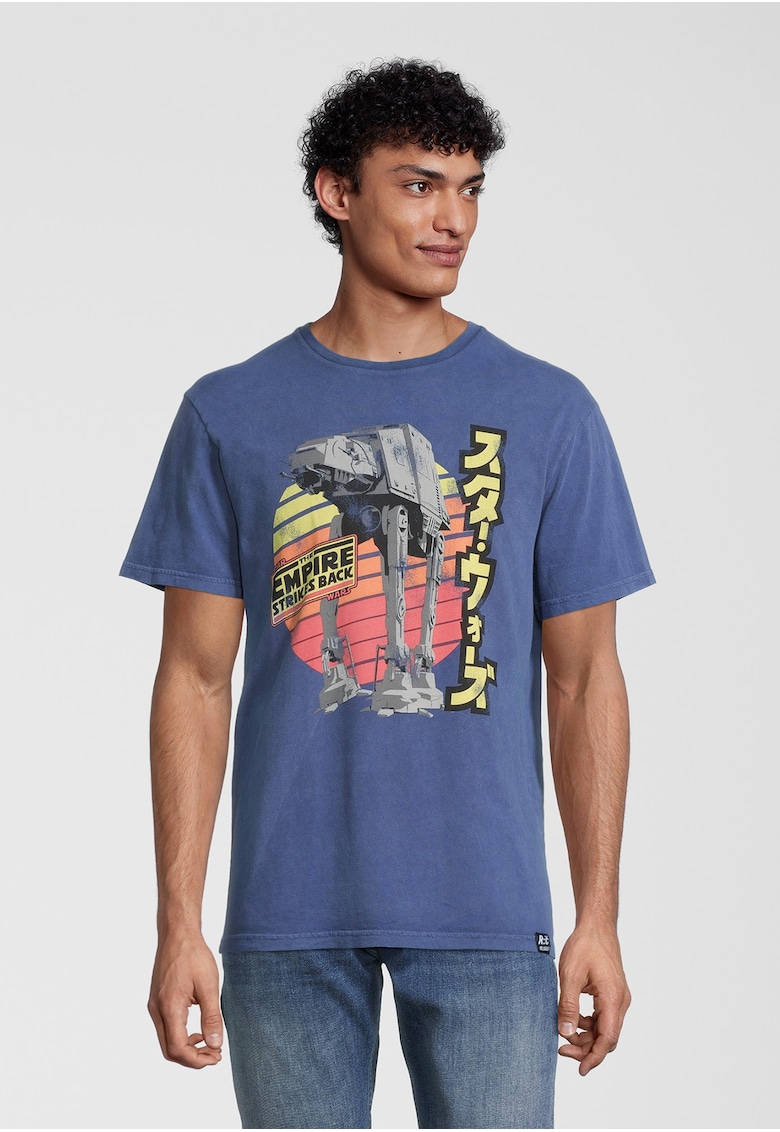 Tricou cu decolteu la baza gatului Star Wars Empire Strikes Back Retro AT-AT 4715