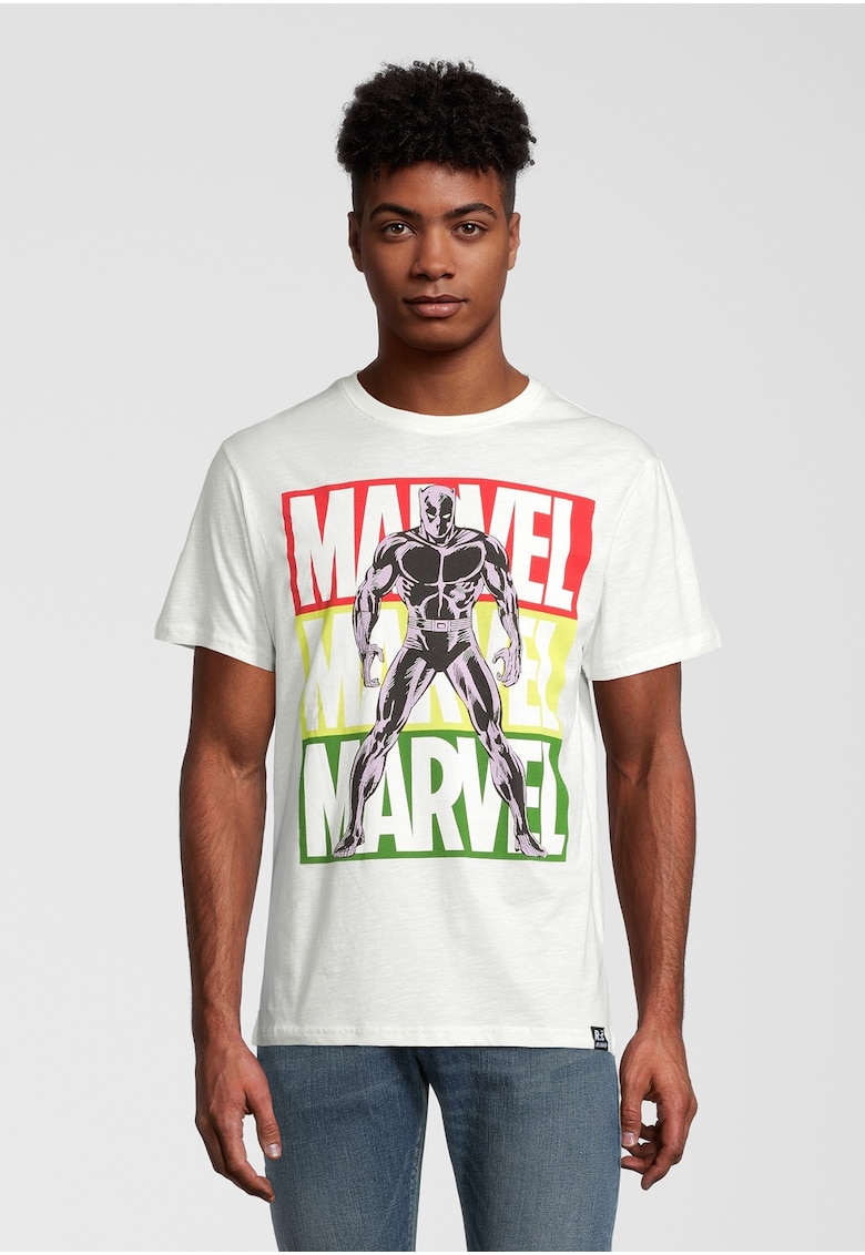 Tricou cu model grafic Marvel Black Panther Pop Art 5395