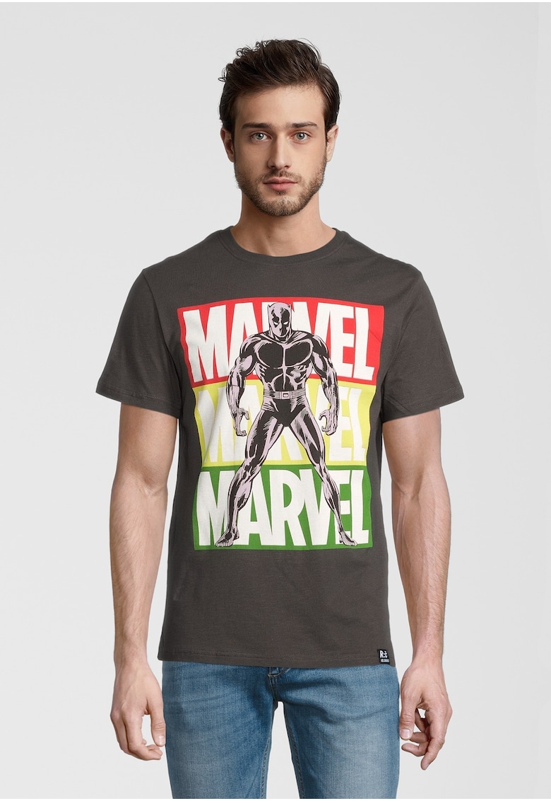 Tricou cu model grafic Marvel Black Panther Pop Art 5397